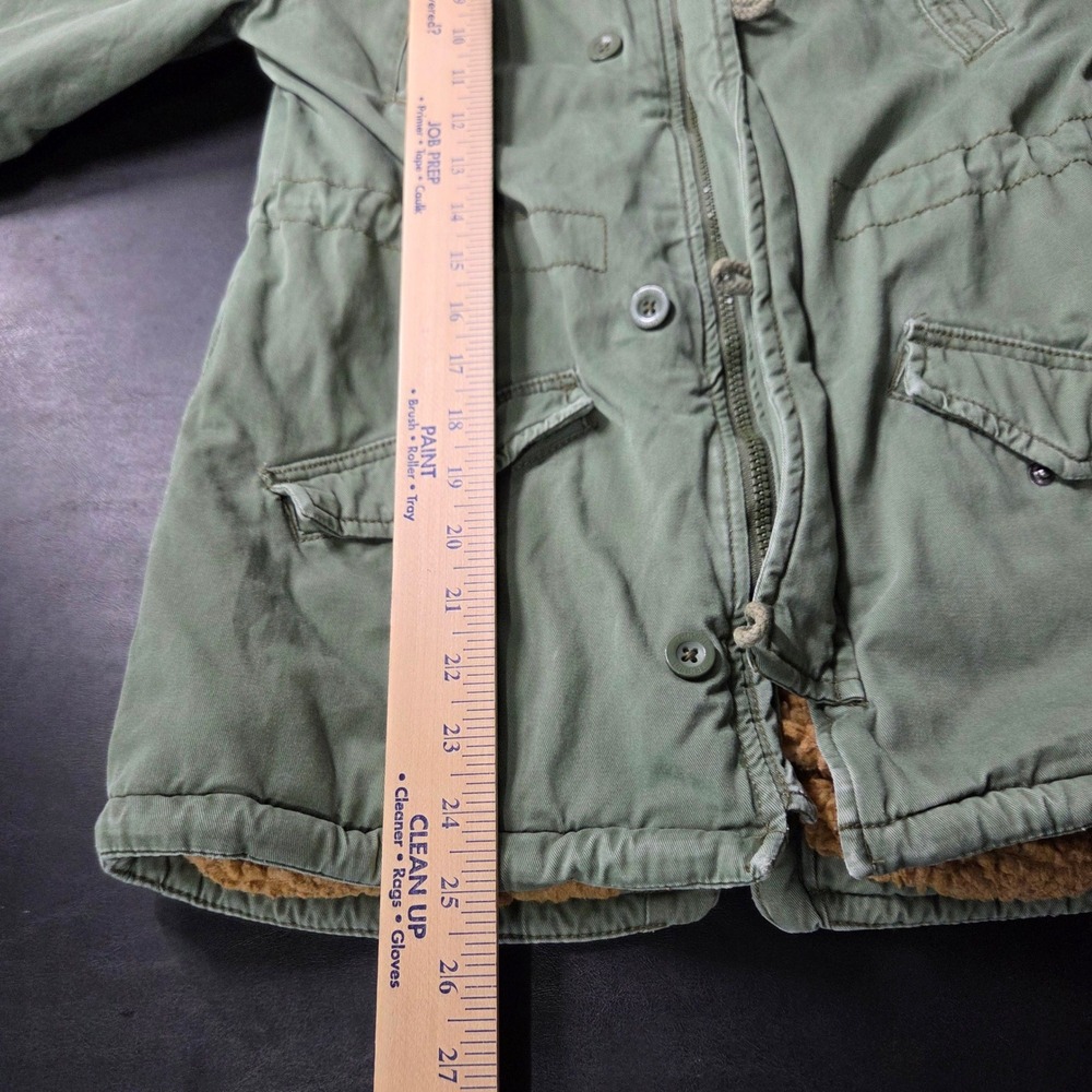 Terranova Parka Jacket Kids 12-13 Green Good Sherpa Lined Hooded CPBU00537A - Picture 6 of 9